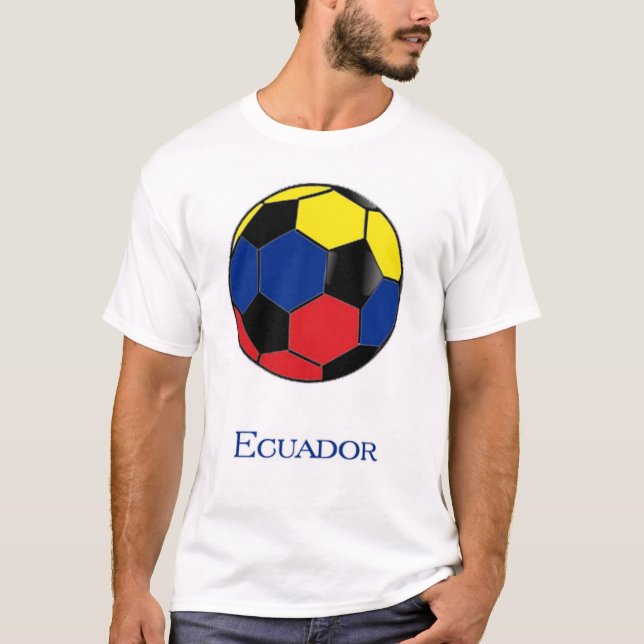 T-tröja för Ecuador vmfotboll Tee Shirt (Framsida)