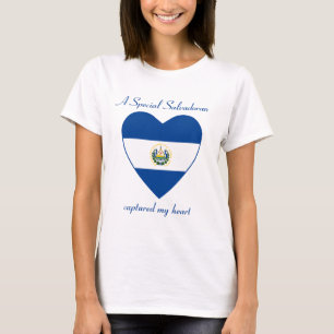 T-tröja för El Salvador flaggaälskling T-shirt