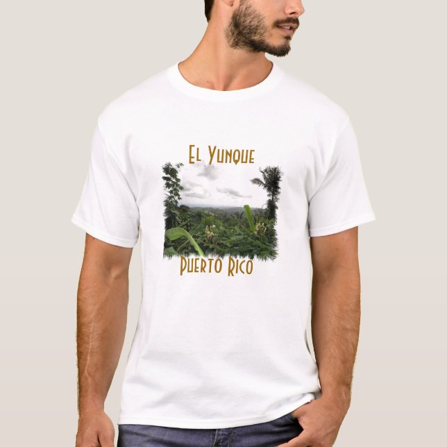 T-tröja för El Yunque Puerto Rico T-shirt (Framsida)