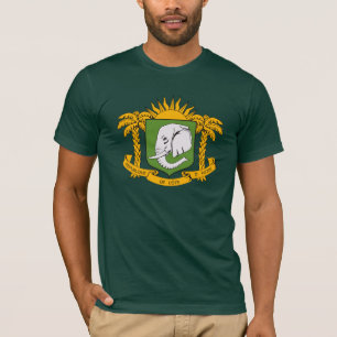 T-tröja för elfenbenkustenvapensköld t shirt