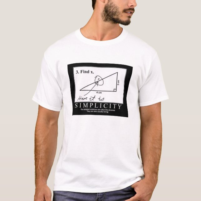 T-tröja för enkla lösningar t-shirt (Framsida)