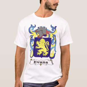 T-tröja för Evans familjvapensköld Tee Shirt