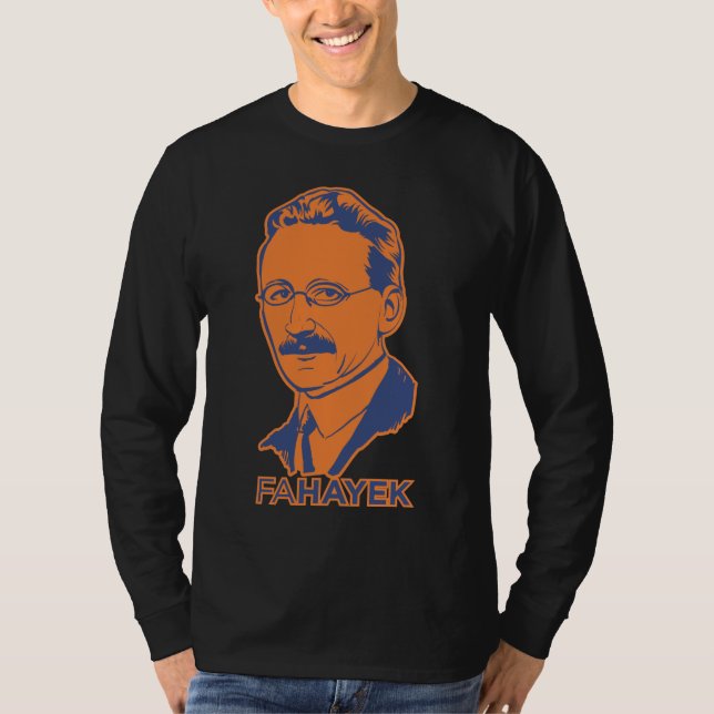 T-tröja för FA Hayek Tee (Framsida)