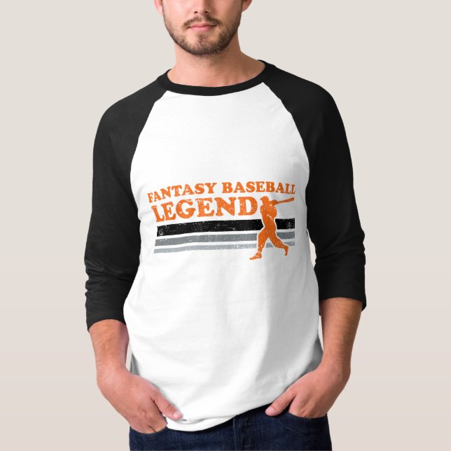 T-tröja för fantasibaseballlegend t shirt (Framsida)