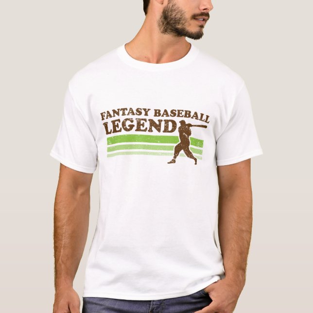 T-tröja för fantasibaseballlegend tee shirt (Framsida)