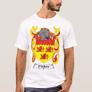 T-tröja för Fisher familjvapensköld T-shirt