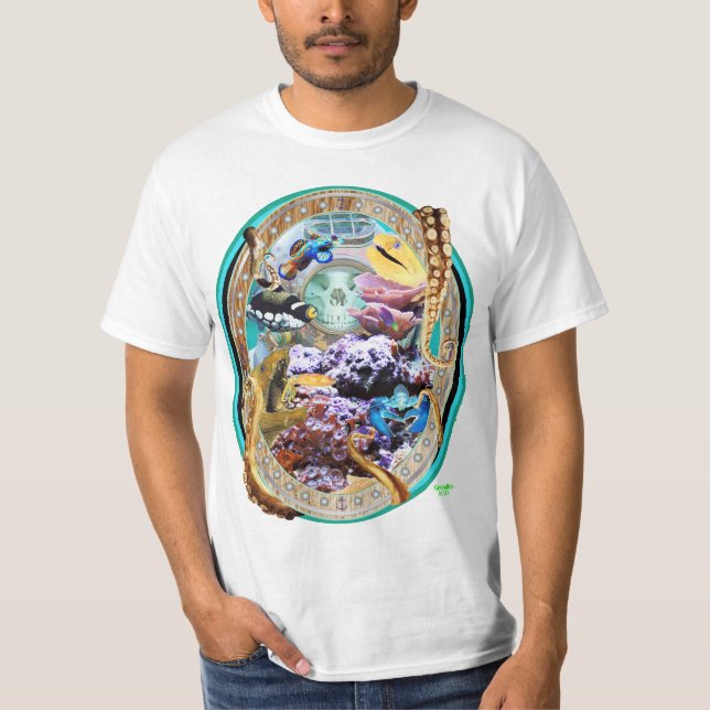T-tröja för fisk för korallrev marin- tee shirt (Framsida)