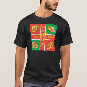 T-tröja för flagga för vildgässRegiment (Irlan Tee