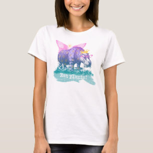 T-tröja för flodhäst för Veganherbivor magisk T Shirt