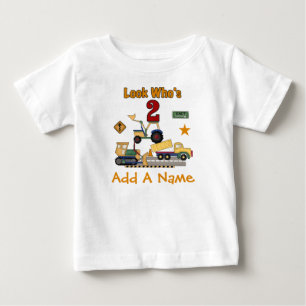 T-tröja för födelsedag för personligkonstrukti t-shirt