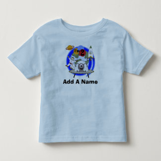 T-tröja för födelsedag för personligrymden 2nd tee shirt