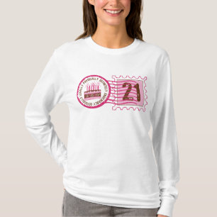 T-tröja för födelsedagfrimärke 21 t shirt