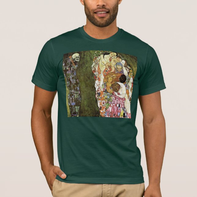 T-tröja för för Gustav Klimt ~-liv och död T Shirt (Framsida)