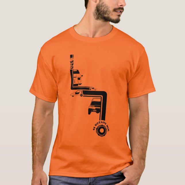 T-tröja för förbindelsekryporange t-shirt (Framsida)