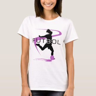 T-tröja för fotbollFutbol rosa flickor Tee