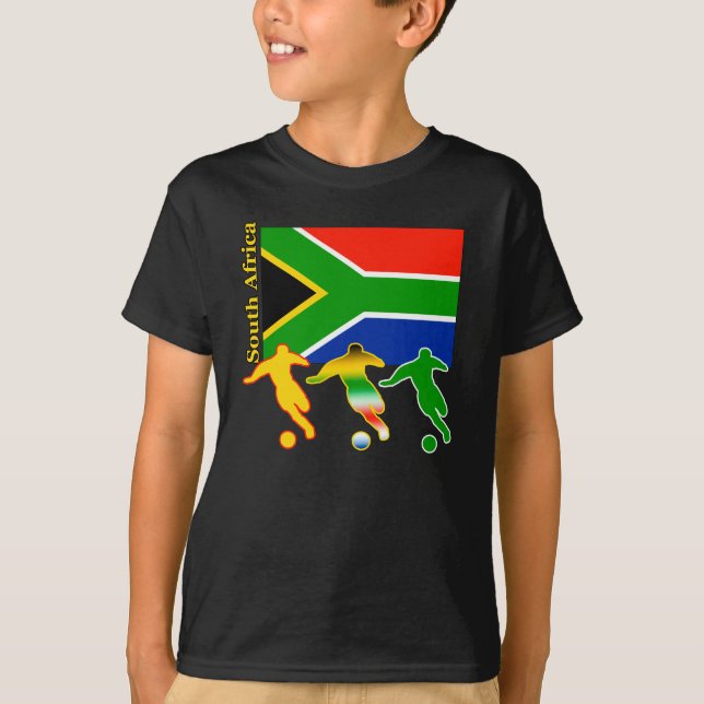 T-tröja för fotbollSydafrika mörk Tee Shirt (Framsida)