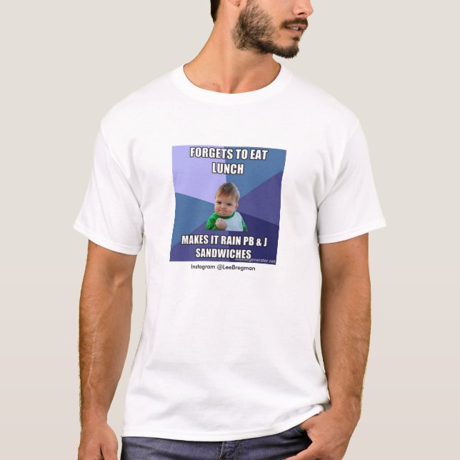 T-tröja för framgångunge PB&J Meme Tee (Framsida)