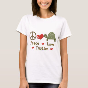 T-tröja för fredkärleksköldpaddor t-shirt
