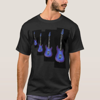 T-tröja för fyra blåttdrakegitarrer tee shirt