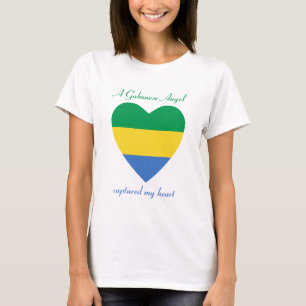 T-tröja för Gabon flaggaälskling Tee