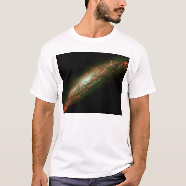 T-tröja för galax NGC 3079 Tee (Framsida)