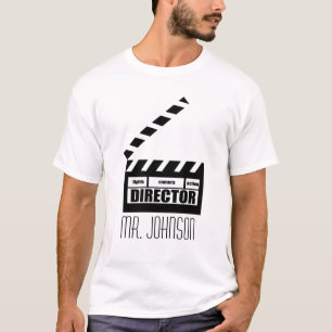 T-tröja för gåva för Clapboard för T-shirt