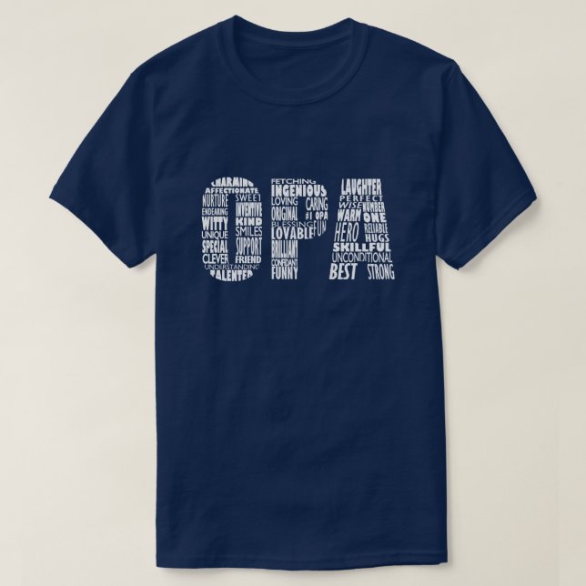 T-tröja för gåva för Opa morfarfars dag T Shirt (Design framsida)