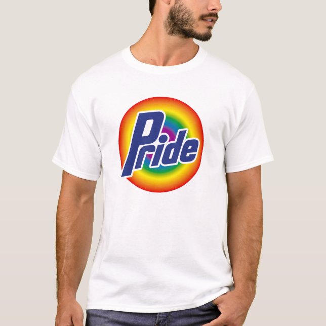 T-tröja för gay prideregnbågelogotyp tee (Framsida)