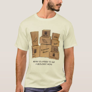 T-tröja för geologflyttahumor t-shirt