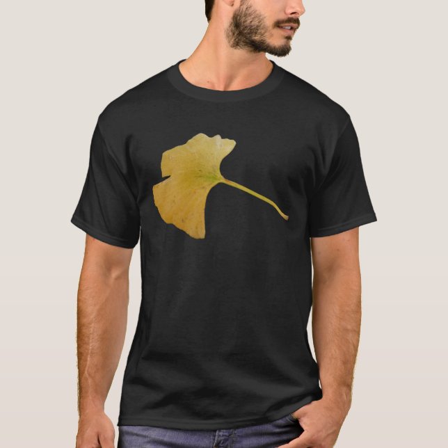 T-tröja för GinkgoBiloba löv T-shirt (Framsida)
