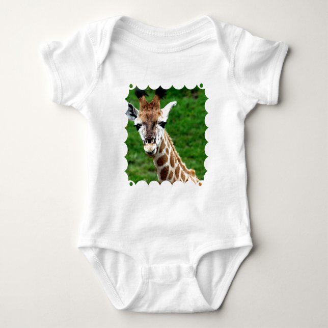 T-tröja för girafffotobaby t-shirt (Framsida)