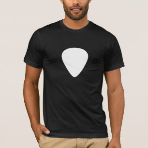 T-tröja för gitarrPlectrum (plocka) (vitplockan) Tee