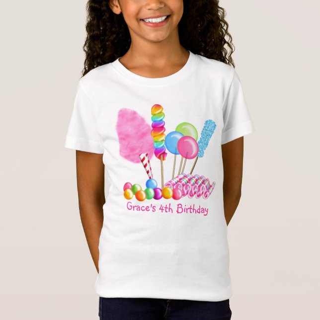 T-tröja för godiscirkusfödelsedag tee shirt (Framsida)