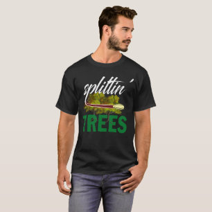 T-tröja för Golf för diskett för Splittin trä Tee Shirt