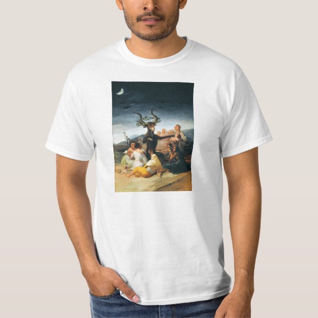 T-tröja för Goya häxasabbat T-shirt (Framsida)