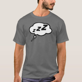 T-tröja för grå färg för zZZ… ballong mörk Tee Shirt