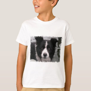 T-tröja för gränsColliebarn T Shirt