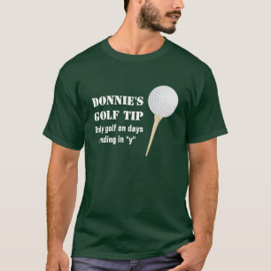T-tröja för grönt för golfare för t shirt