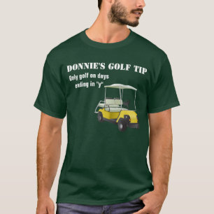 T-tröja för grönt för golfare för tee shirt