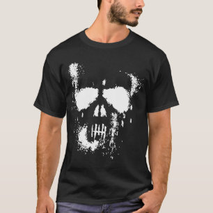 T-tröja för Grungeskalle (mörk) Tee Shirt