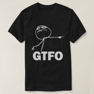 T-tröja för GTFO Meme Tee Shirt