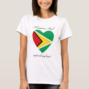 T-tröja för Guyana flaggaälskling T Shirt
