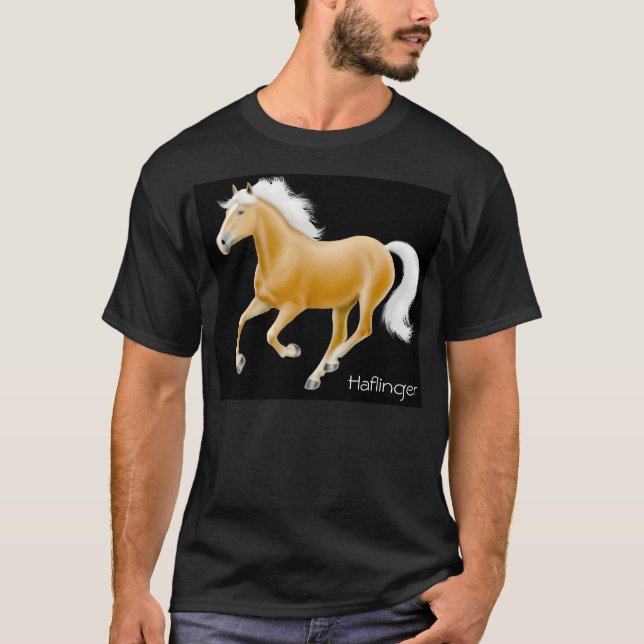 T-tröja för Haflinger hästmörk T-shirt (Framsida)