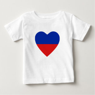 T-tröja för Haiti flaggahjärta Tee