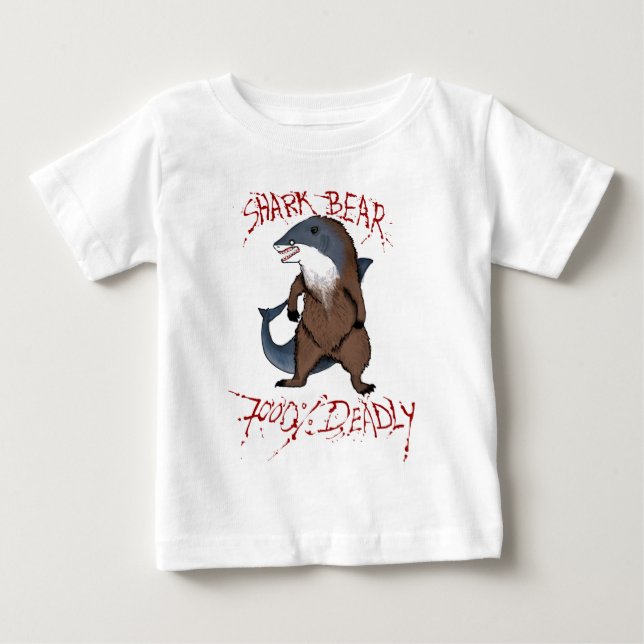 T-tröja för hajbjörnbaby t-shirt (Framsida)