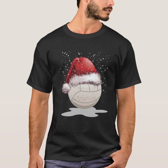 T-tröja för hatt för julafton för Santa T Shirt (Framsida)