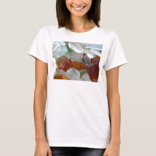T-tröja för henne, med havsexponeringsglas tee shirt