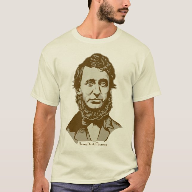 T-tröja för Henry David Thoreau T Shirt (Framsida)