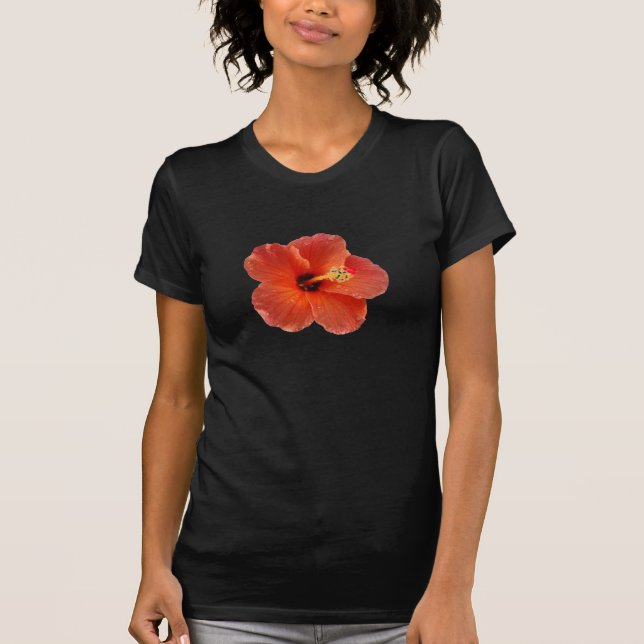 T-tröja för hibiskusblomma~ tröja (Framsida)