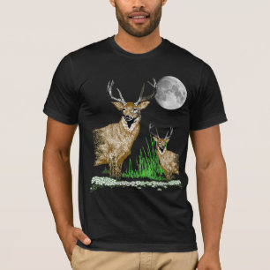 T-tröja för hjortkonstdjurliv t-shirt